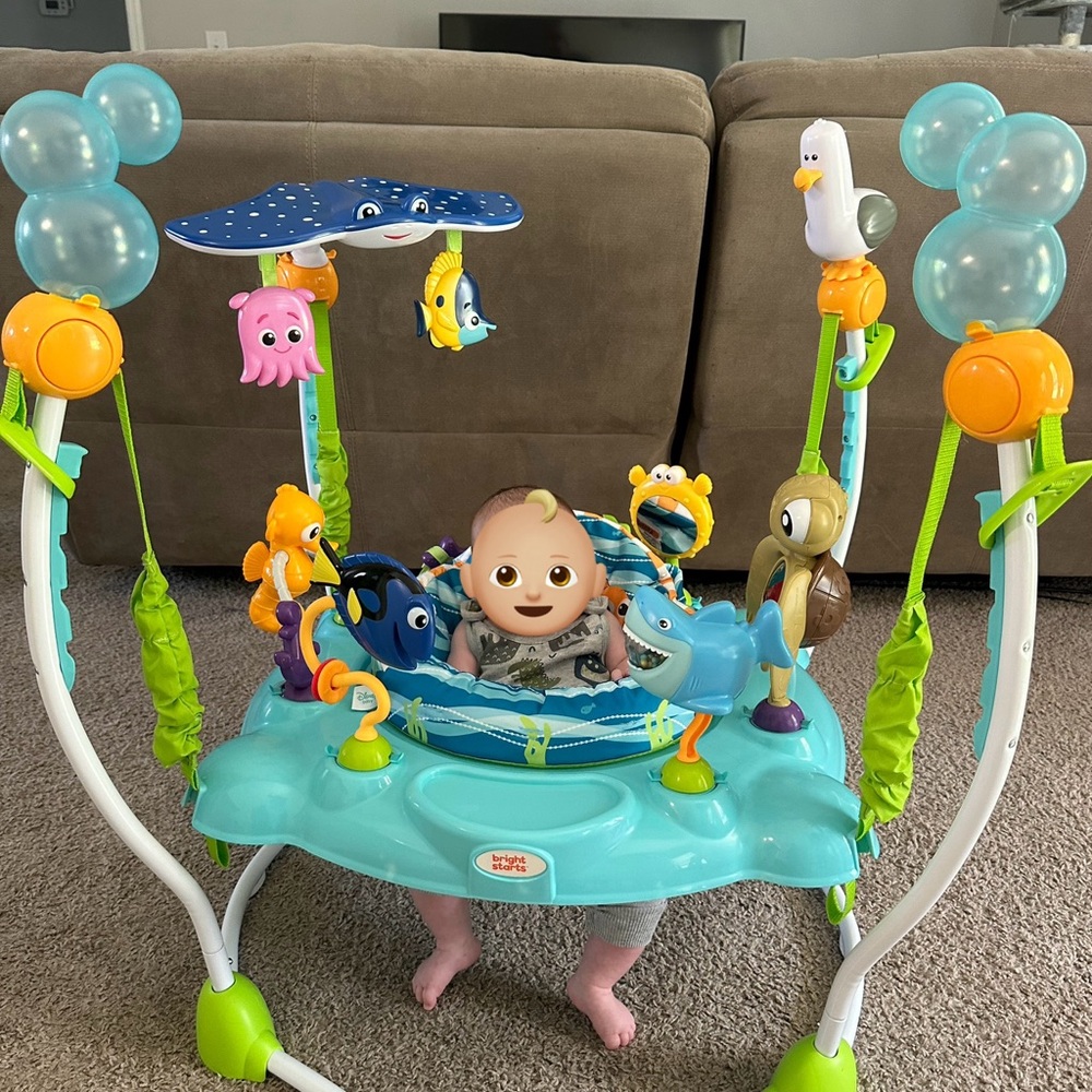Disney Nemo - Baby Activity Jumper - Blue and Green